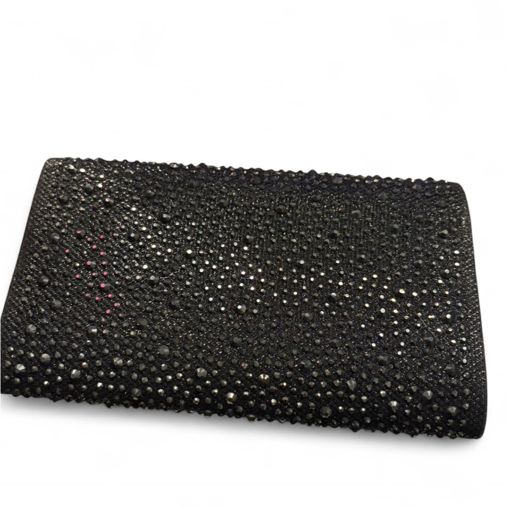 Elegant Black Rhinestone Clutch - Picture 2 of 3